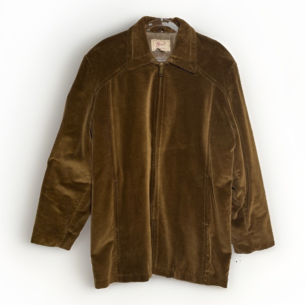 Vintage Bond Fifth Ave Brown Corduroy Pharaoh Coat Mens Size 40/Medium 60s